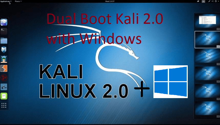 Dual Boot Kali and windows 10