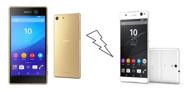 xperia m5 gold and xperia c5 ultra