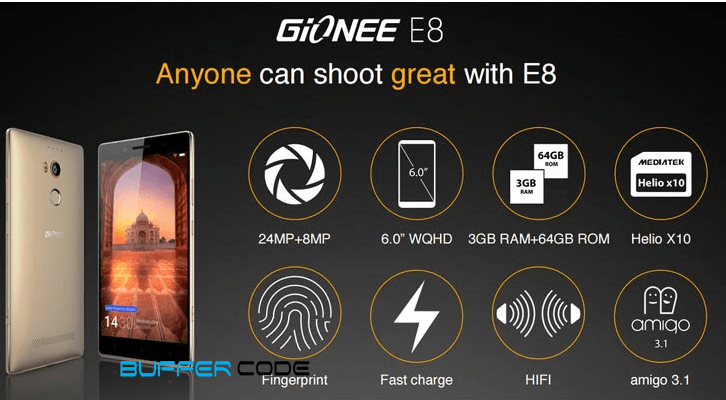 Gionee Elife E8 feature