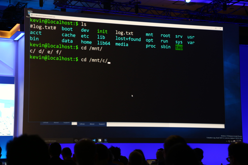 http://techcrunch.com/2016/03/30/be-very-afraid-hell-has-frozen-over-bash-is-coming-to-windows-10/